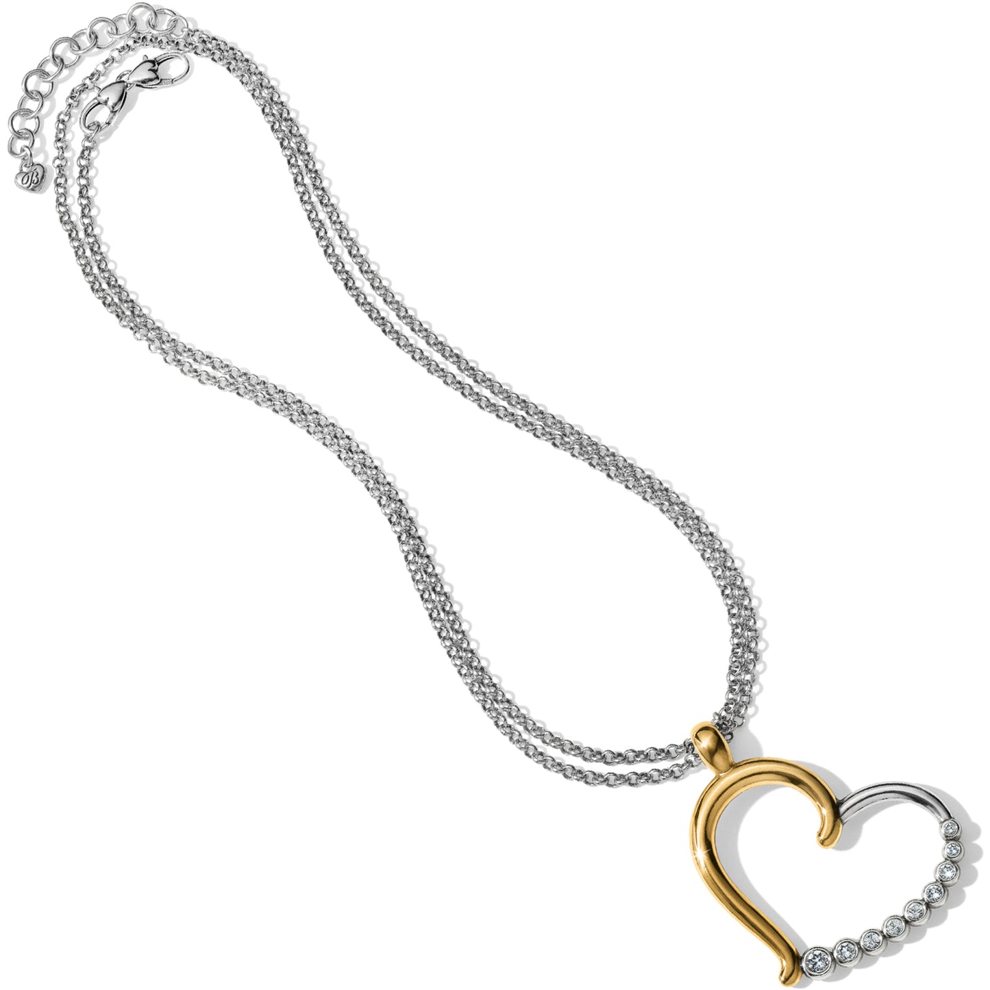 Brighton Sparkle Heart Convertible Necklace