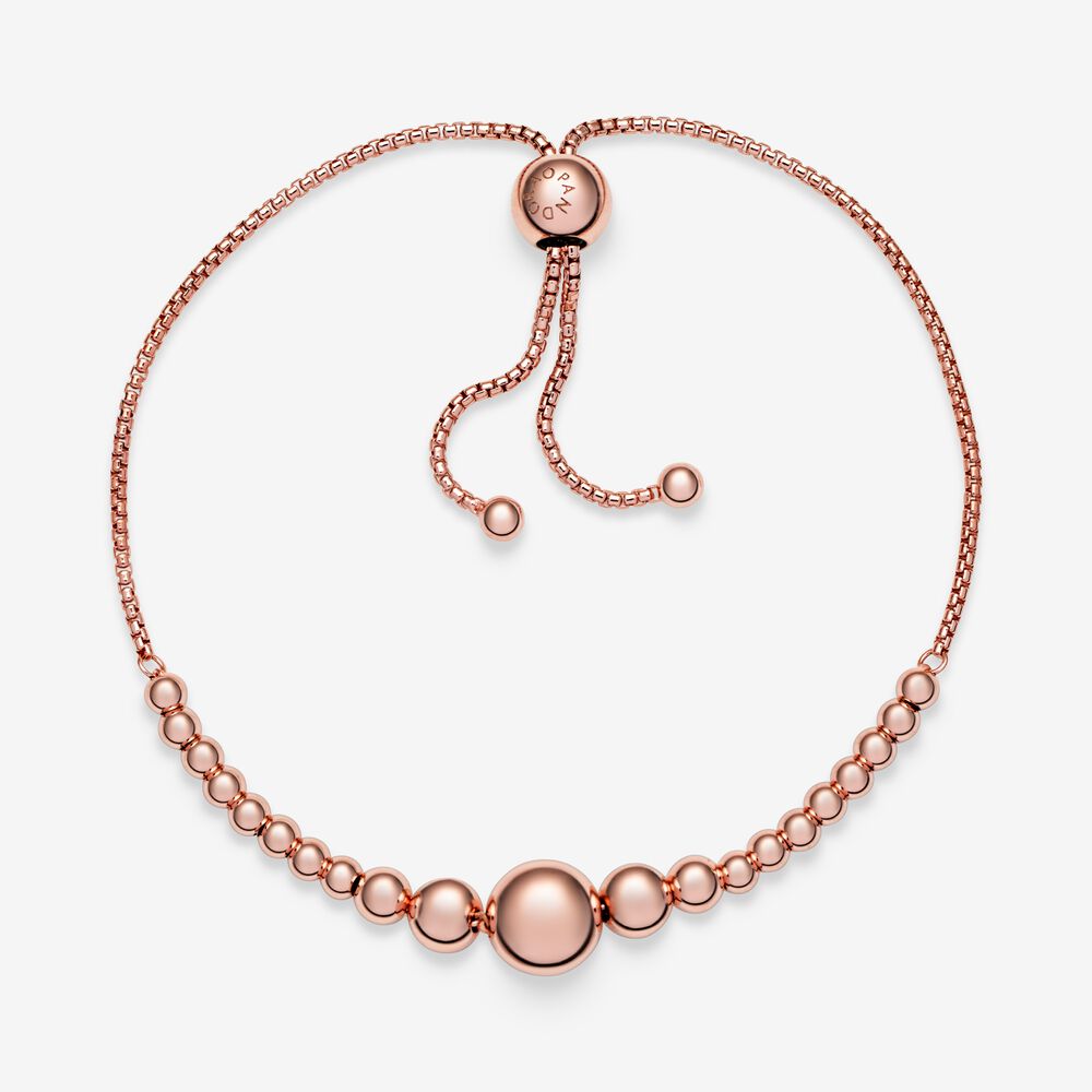 Pandora String of Beads Slider Rose gold – SierraLily