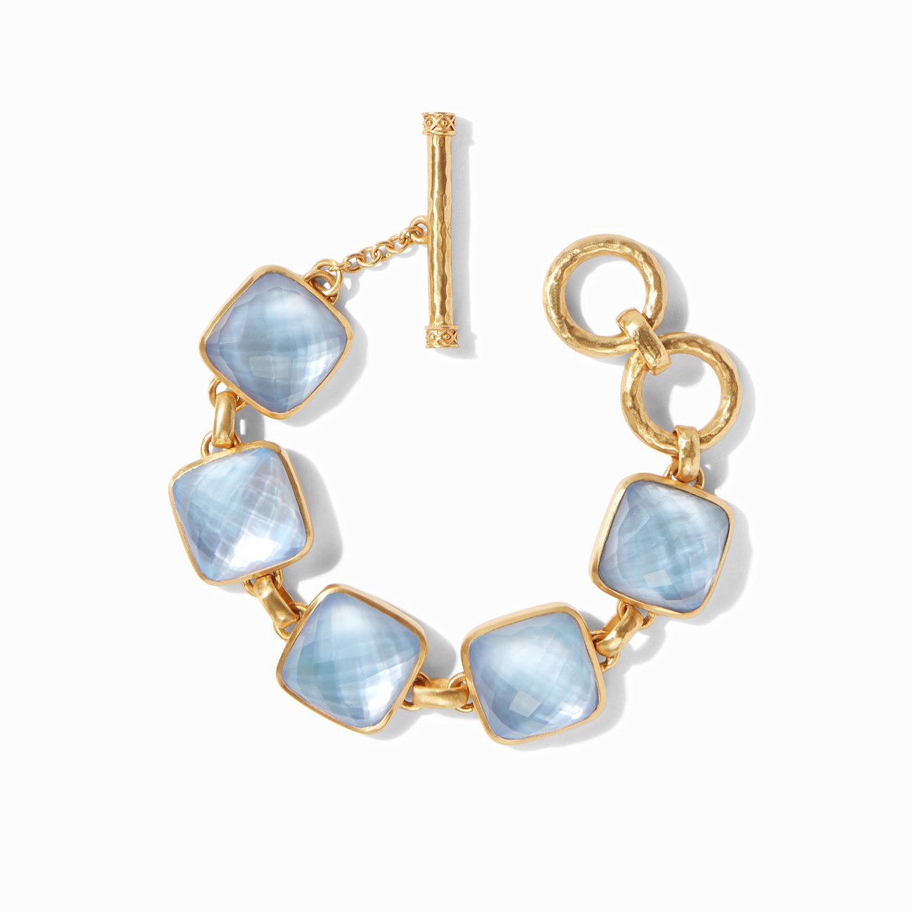 Julie Vos Catalina Bracelet Chalcedony Blue