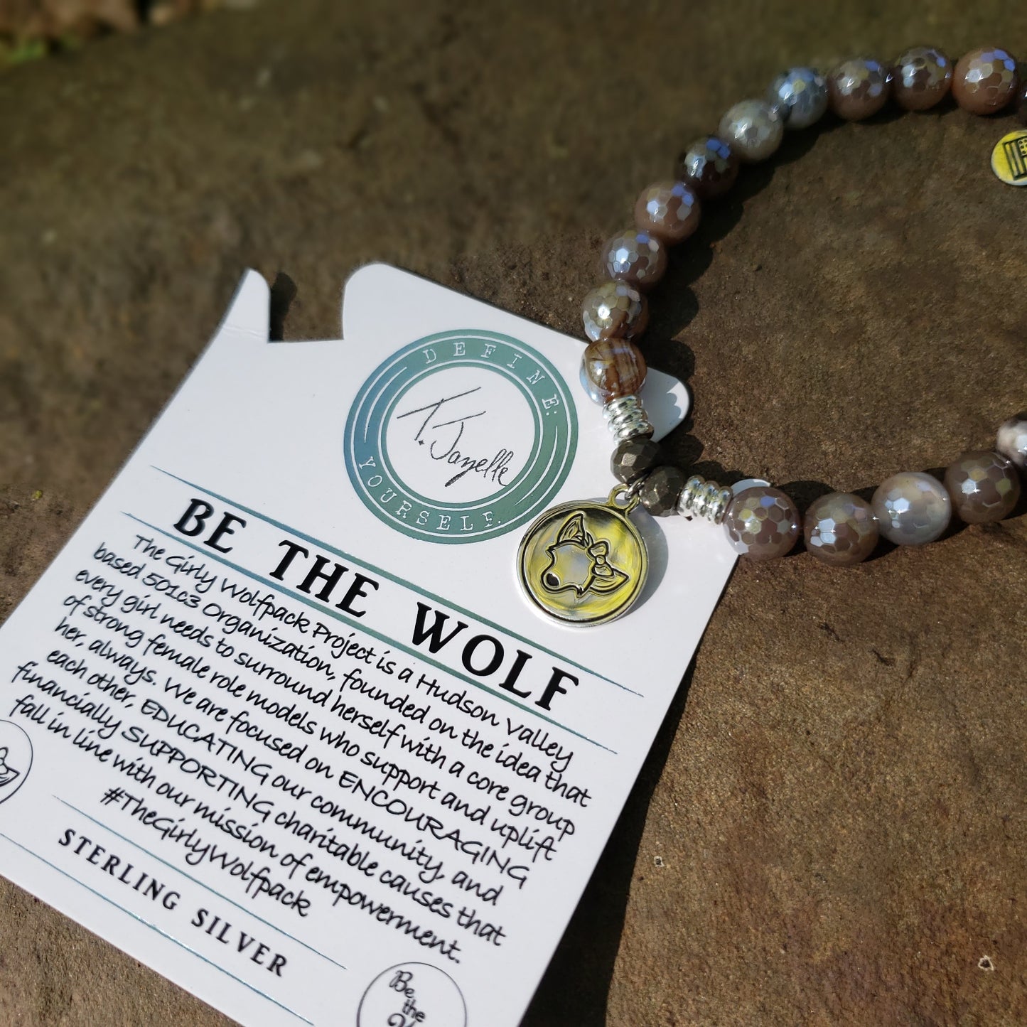 T. Jazelle "Be the Wolf" Bracelet Supporting the Girly Wolfpack