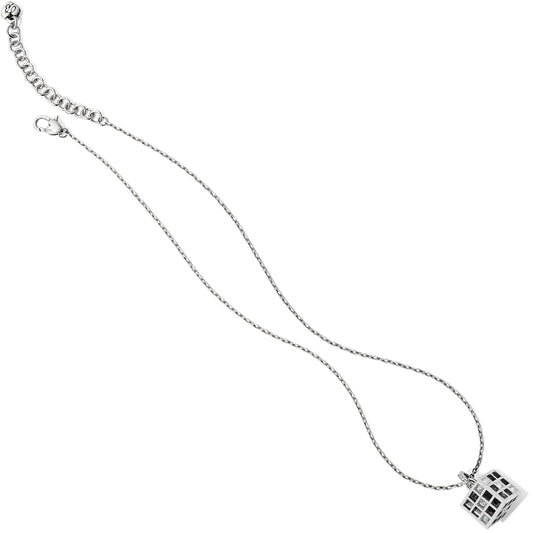 Brighton Bonjour Cube Pendant Necklace