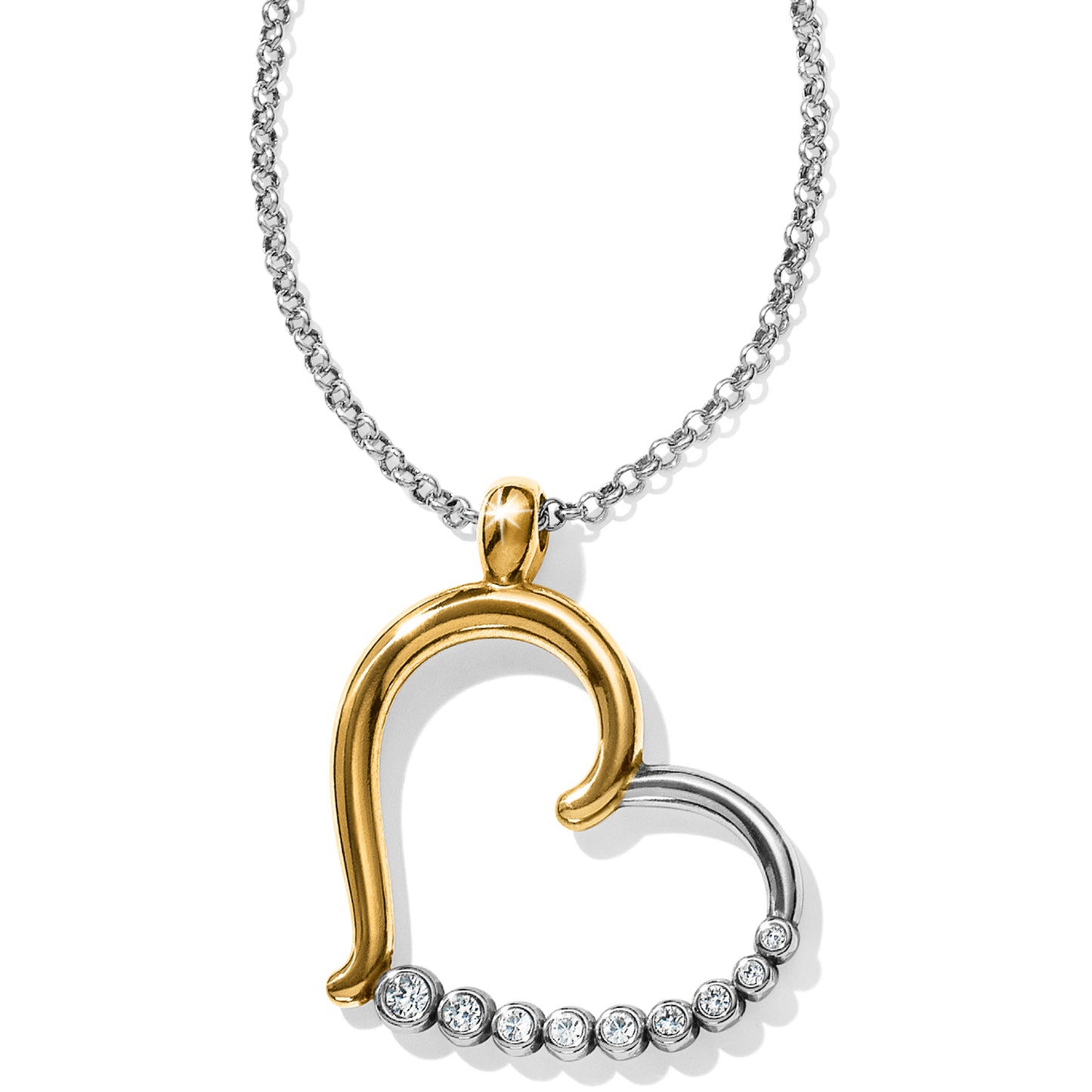 Brighton Sparkle Heart Convertible Necklace