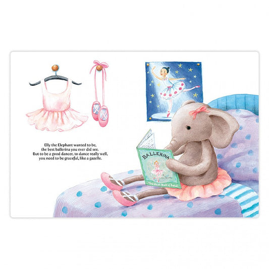 Jellycat Elly Ballerina Book-12”