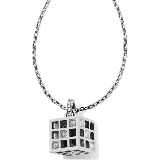 Brighton Bonjour Cube Pendant Necklace