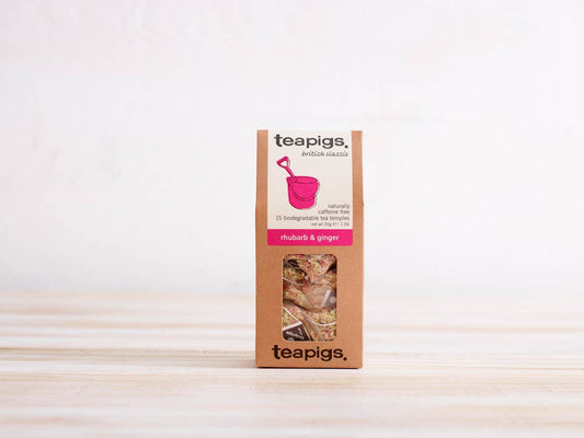Teapigs Rhubarb & Ginger Tea - 15 Temples