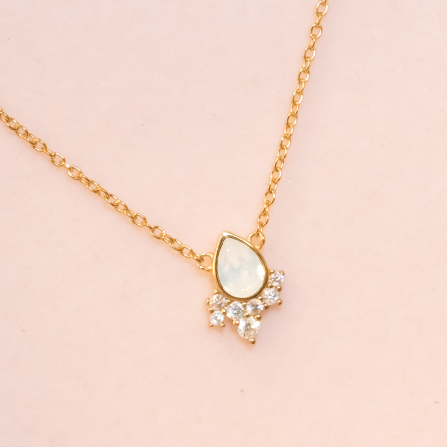 "Chloe" Necklace in White Opal Swarovski® - Jewelry - SierraLily