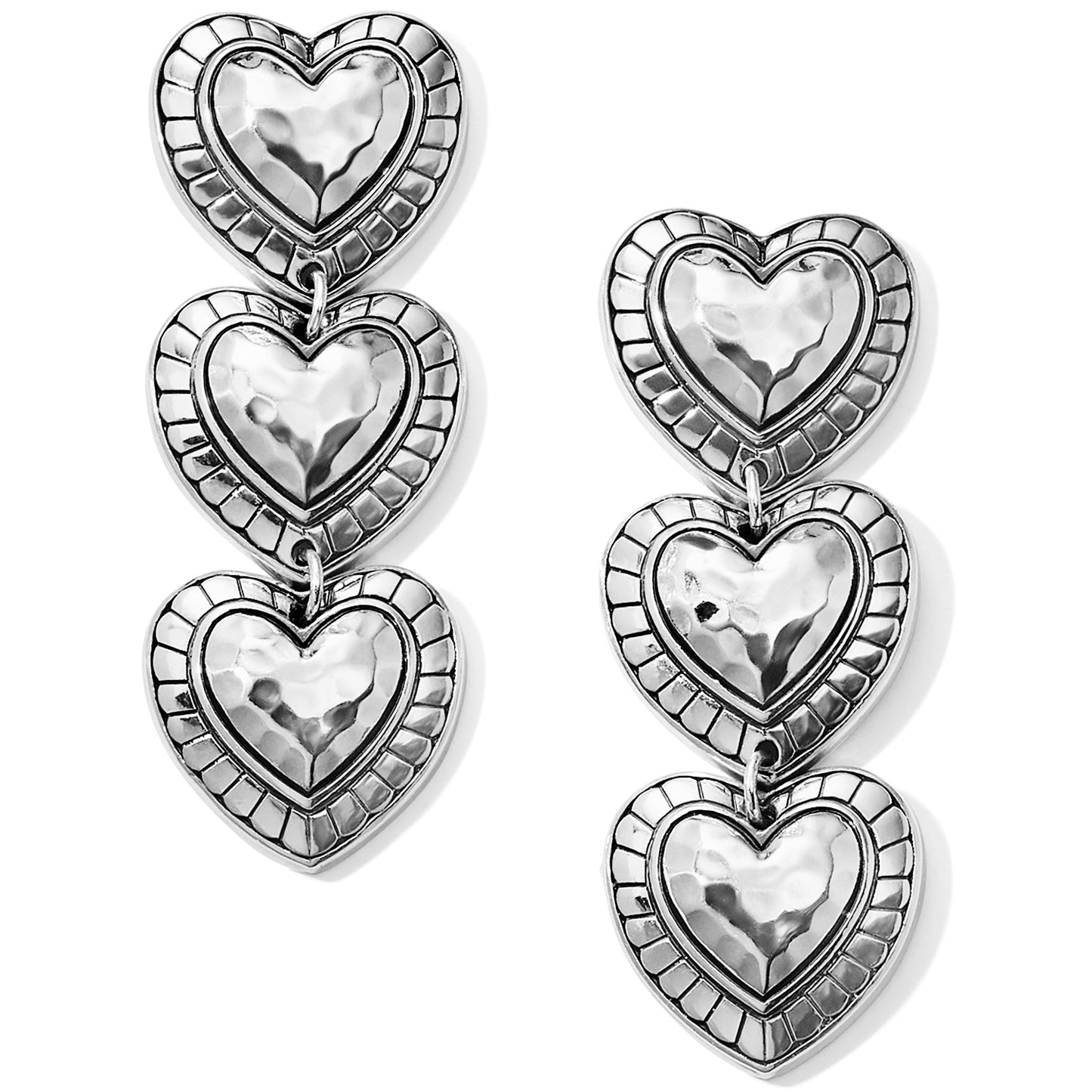 Brighton Big Sky Heart Post Drop Earrings