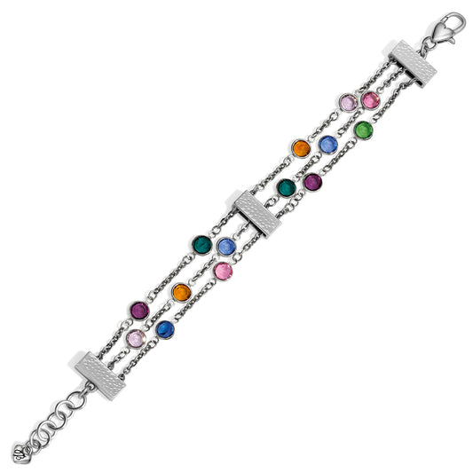 Elora Gems Tri Strand Bracelet - Jewelry - SierraLily