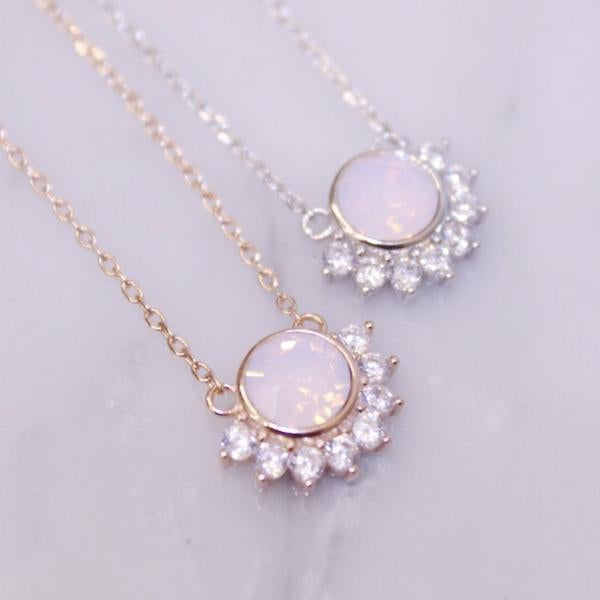 "Lois" Necklace in Rosewater Pink Swarovski® - Jewelry - SierraLily