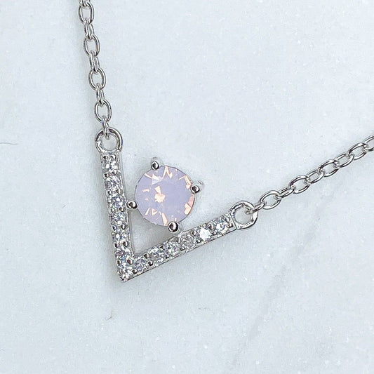 Chloe + Lois "Madeline" Rosewater Pink Necklace