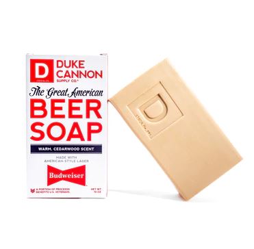 Duke Cannon Great American Beer Soap - Made with Budweiser