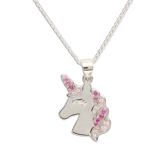 Cherished Moments Sterling Silver Girls Unicorn Necklace for Kids