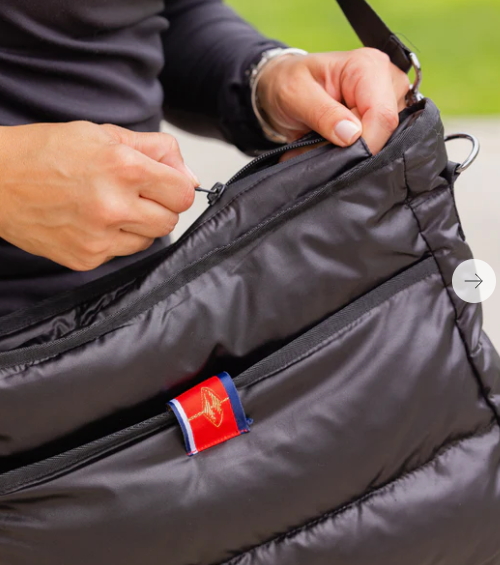 Pretty Rugged Puffer Bag - Black