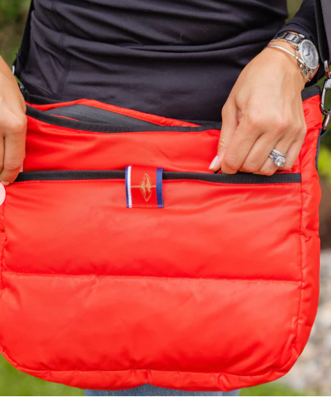 Pretty Rugged Puffer Bag - Red