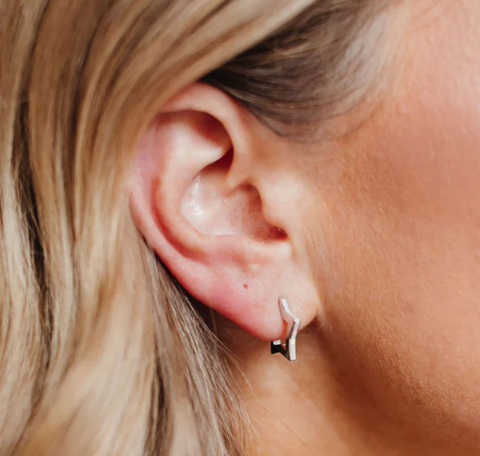 Chloe + Lois Stardust Star Hoops