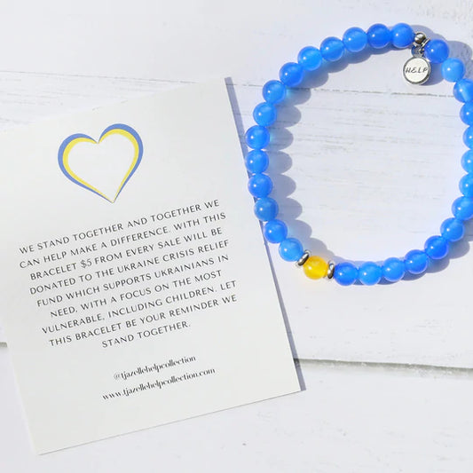 T. Jazelle We Stand Together Ukraine Charity Bracelet